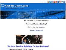 Tablet Screenshot of fastbizcashloans.com